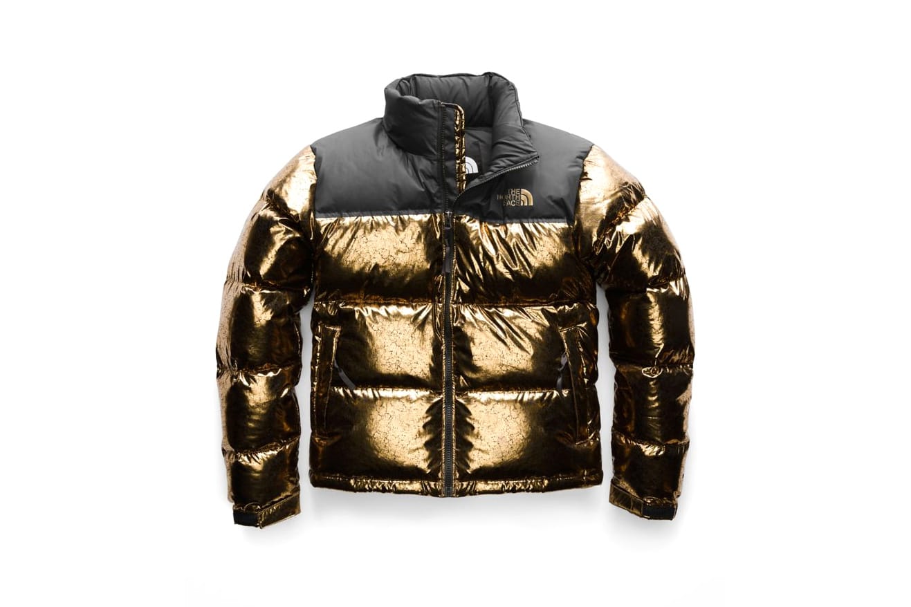 the north face metallic jacket
