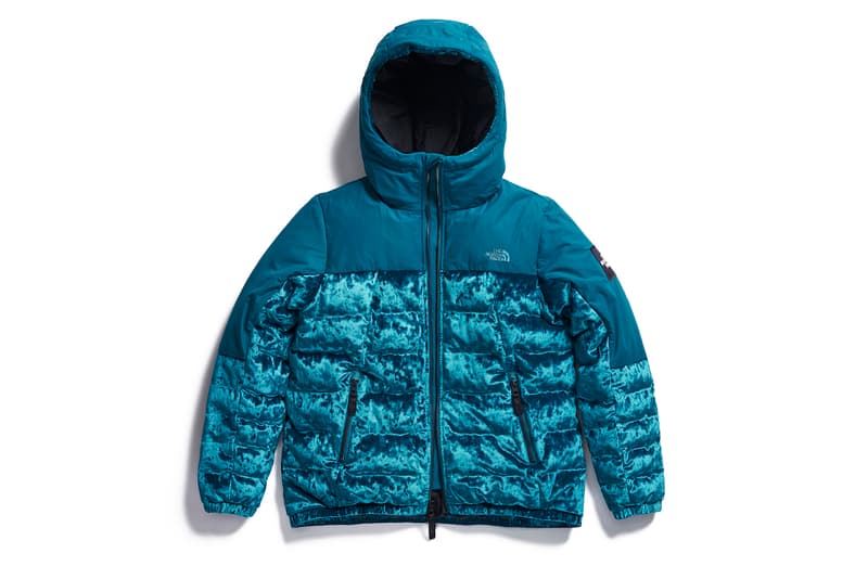 The North Face Black Series Velvet Collection Jacket Puffer Down Outerwear Satin Pink Red Blue White Black Grey Pants