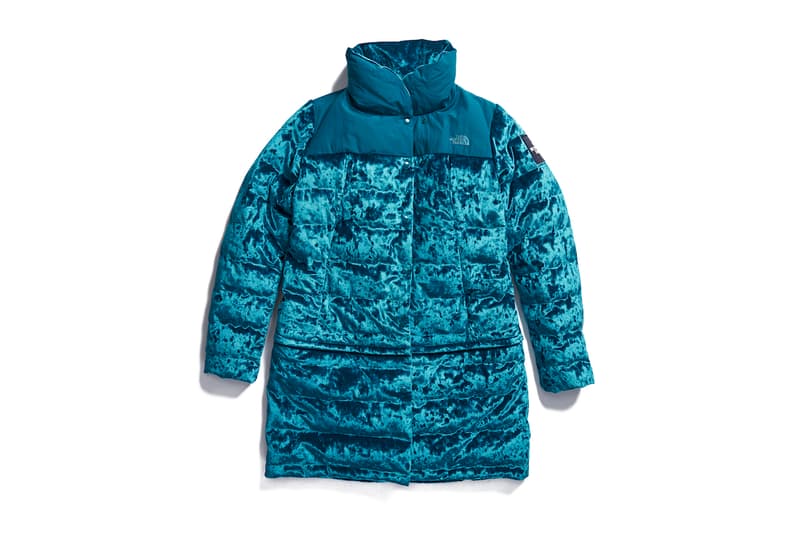 The North Face Black Series Velvet Collection Jacket Puffer Down Outerwear Satin Pink Red Blue White Black Grey Pants