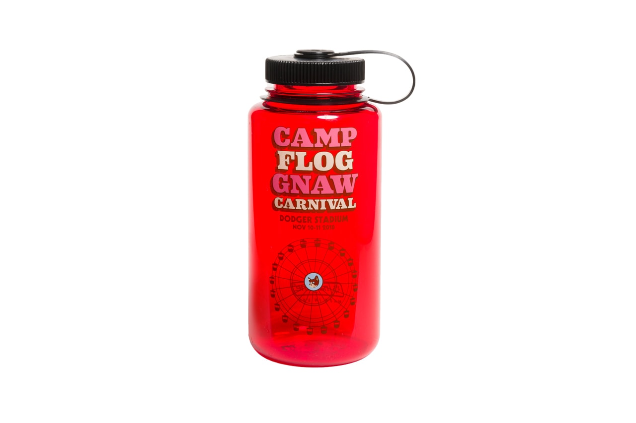 Tyler, The Creator Camp Flog Gnaw 2018 Merch Water Bottle Red