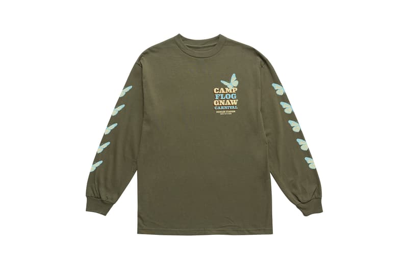 Tyler, The Creator Camp Flog Gnaw 2018 Merch Long Sleeve T-shirt Green