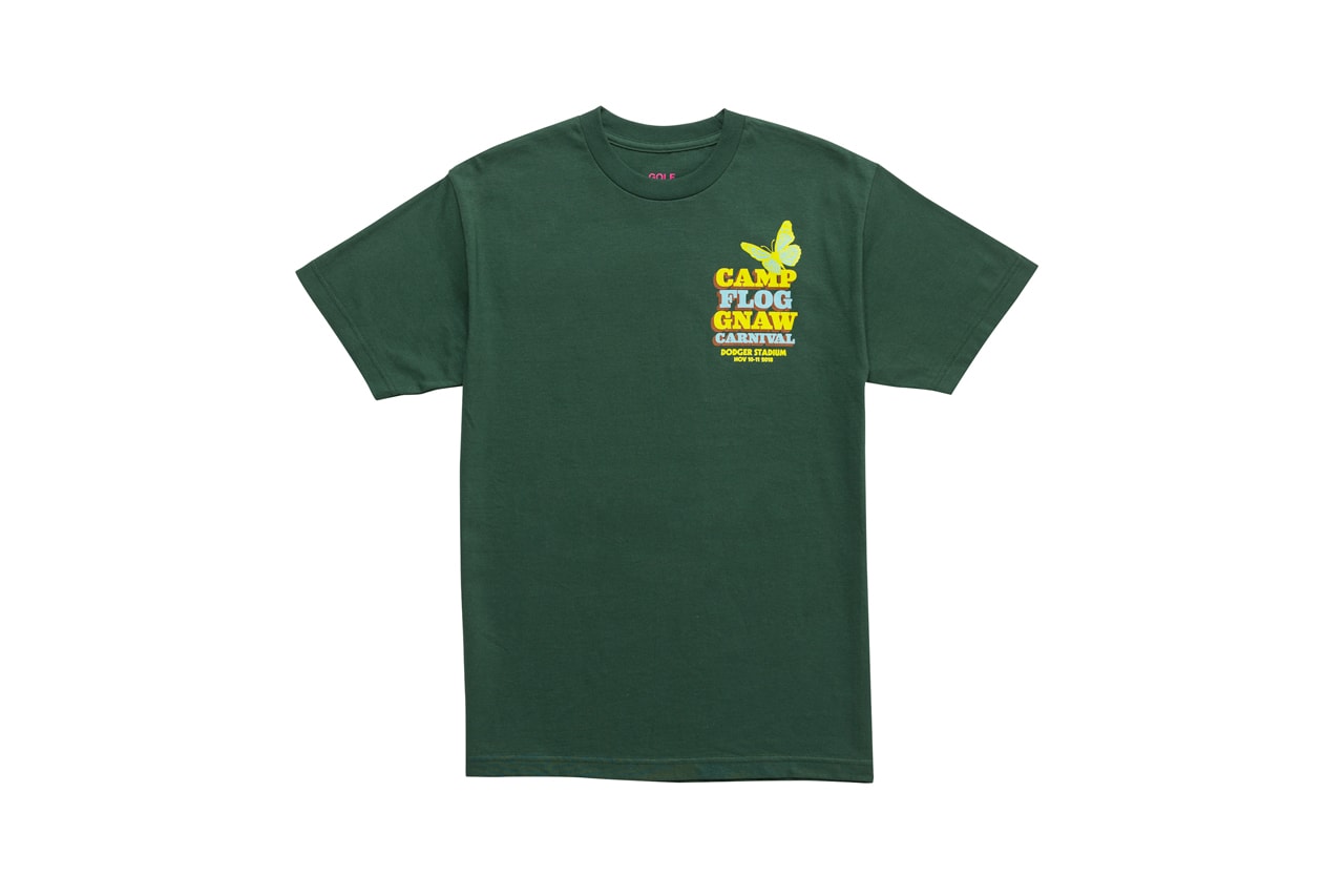 Tyler, The Creator Camp Flog Gnaw 2018 Merch T-shirt Green