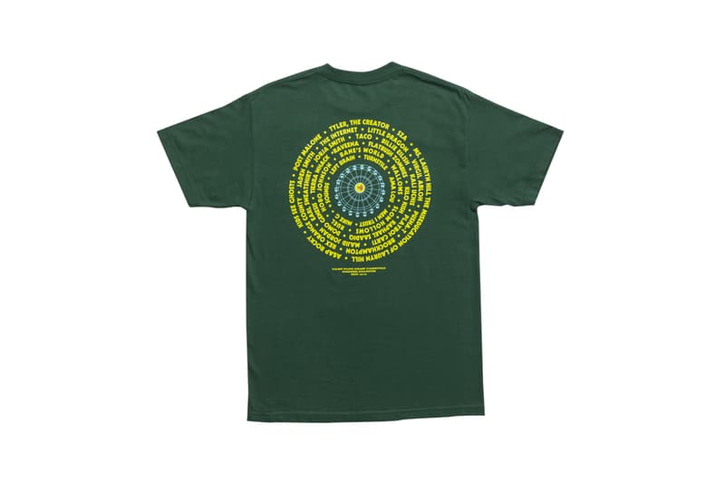 Tyler, The Creator Camp Flog Gnaw 2018 Merch T-shirt Green