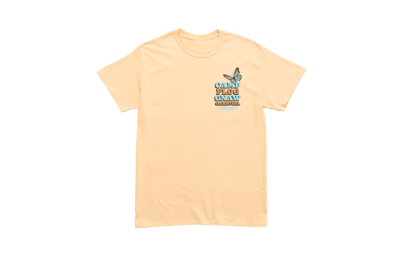 Tyler, The Creator Camp Flog Gnaw 2018 Merch T-shirt Tan
