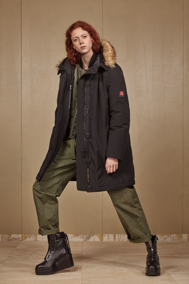 Zara SRPLS 2018 Collection Lookbook Jacket Black Pants Green