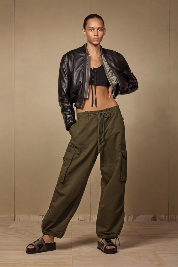Zara SRPLS 2018 Collection Lookbook Jacket Black Pants Green