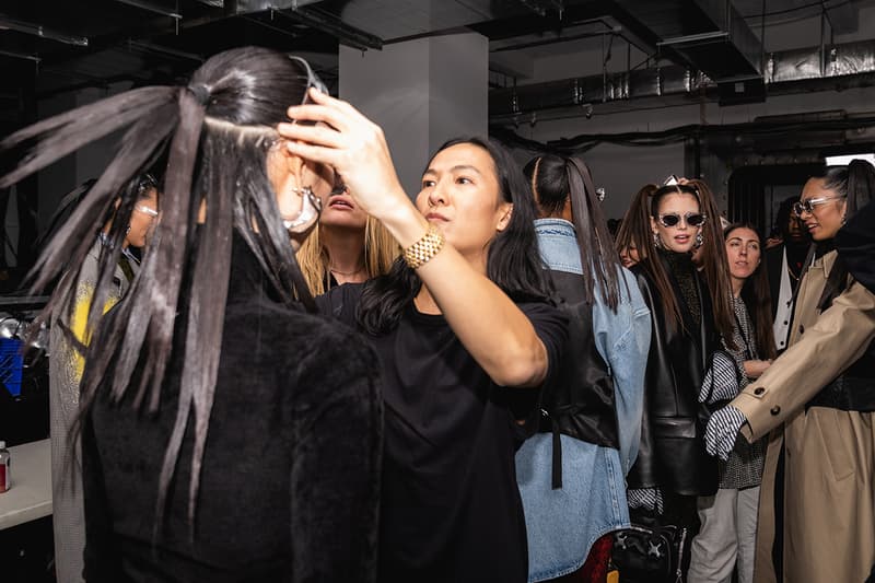 Alexander Wang December 2018 Runway Show Backstage Model