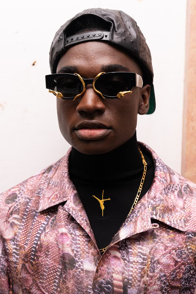 Alexander Wang December 2018 Runway Show Backstage Model Sunglasses