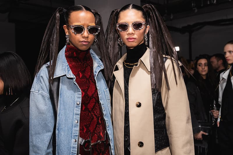 Alexander Wang December 2018 Runway Show Backstage Models Sunglasses