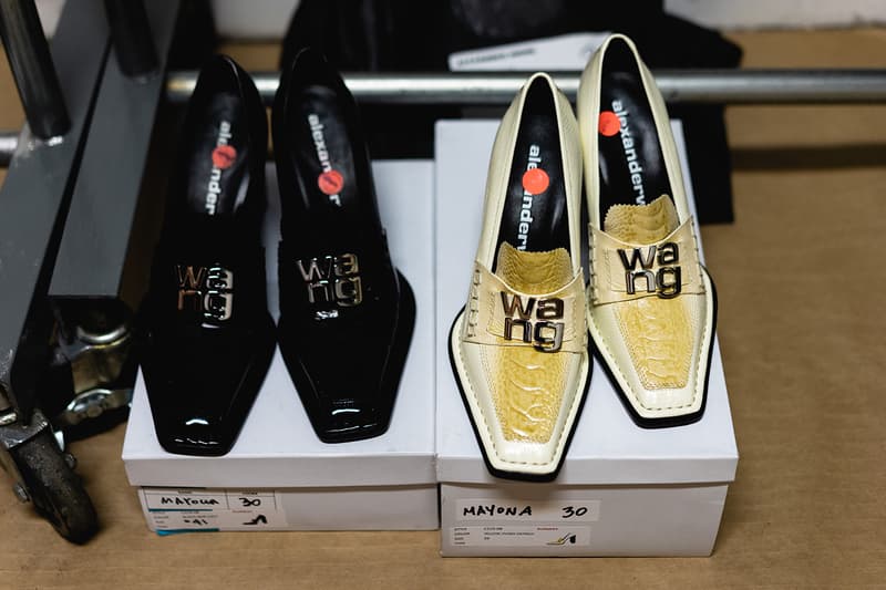 Alexander Wang December 2018 Runway Show Backstage Loafers Heels