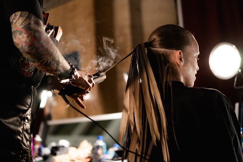 Alexander Wang December 2018 Runway Show Backstage Model Hair