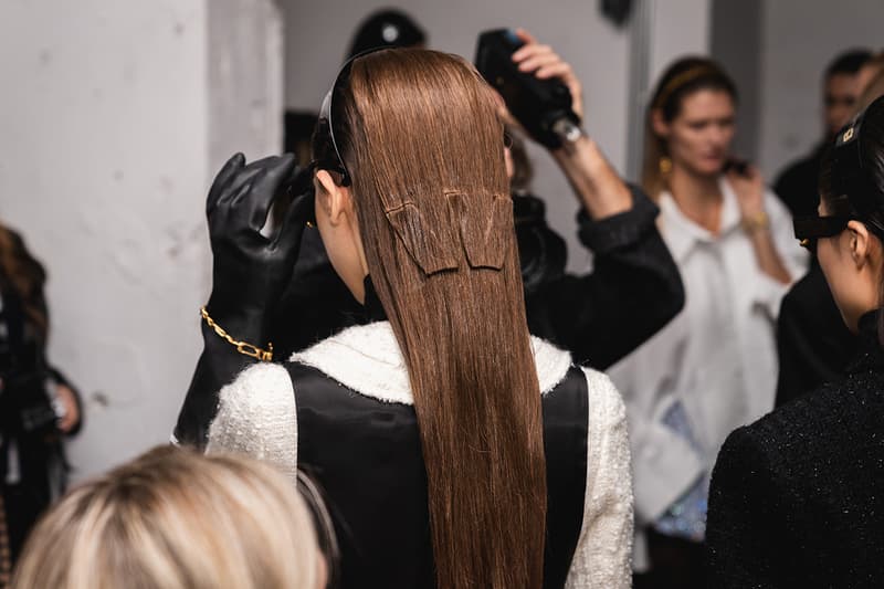 Alexander Wang December 2018 Runway Show Backstage Model hair W