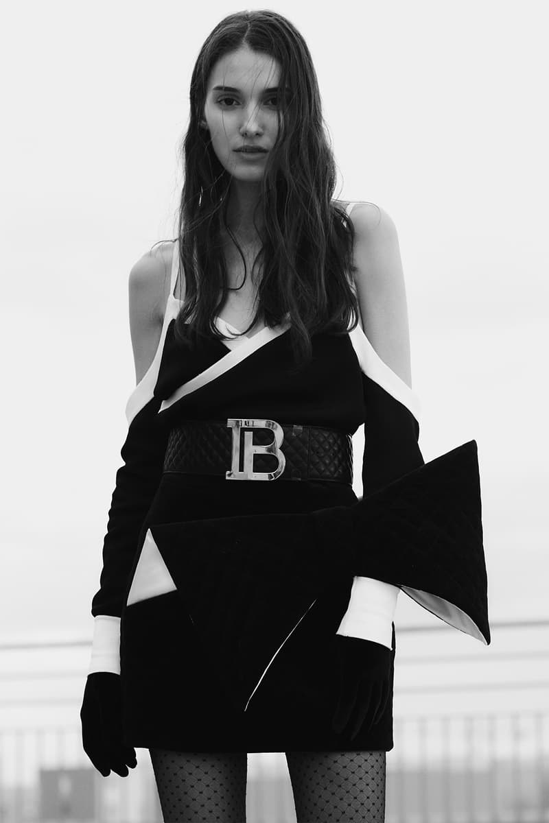 balmain new logo pre-fall 2019 collection olivier rousteing