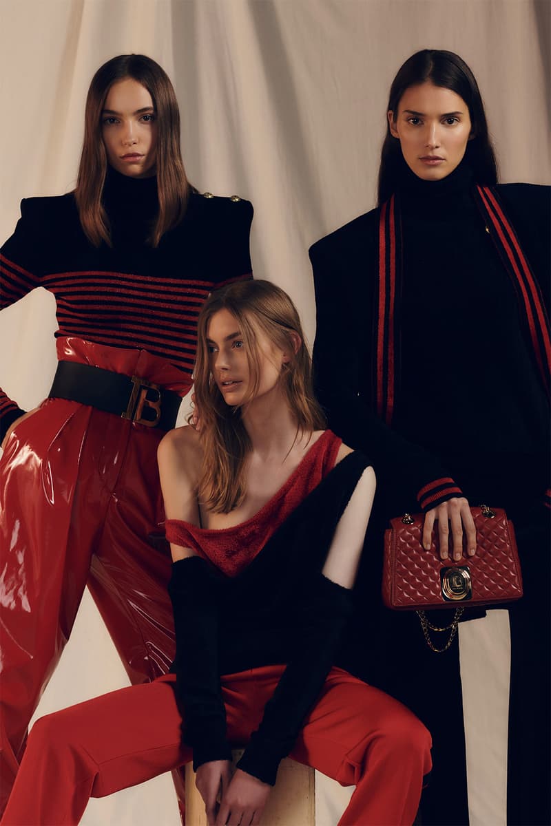 balmain new logo pre-fall 2019 collection olivier rousteing