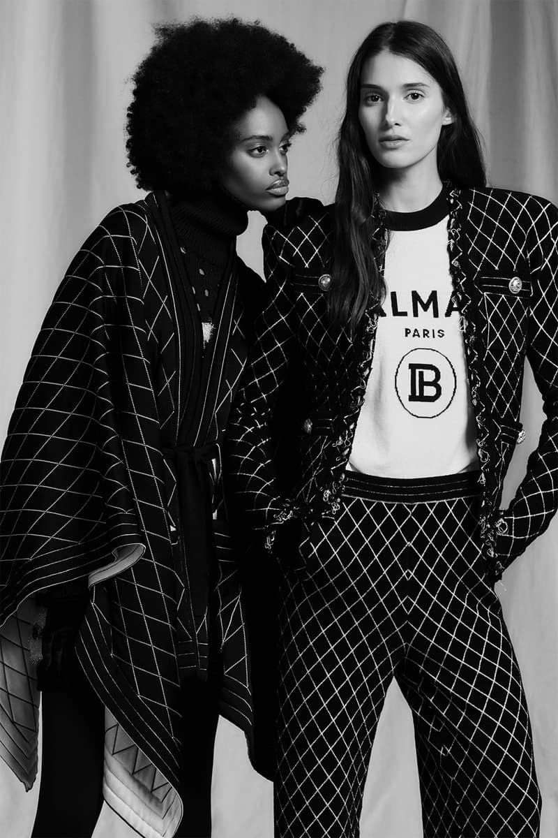 balmain new logo pre-fall 2019 collection olivier rousteing