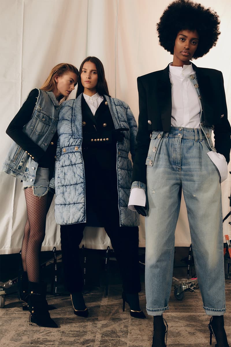 balmain new logo pre-fall 2019 collection olivier rousteing