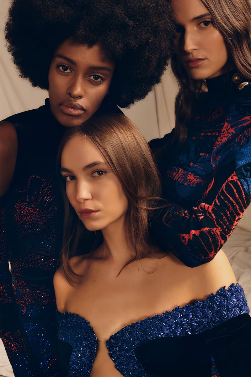 balmain new logo pre-fall 2019 collection olivier rousteing