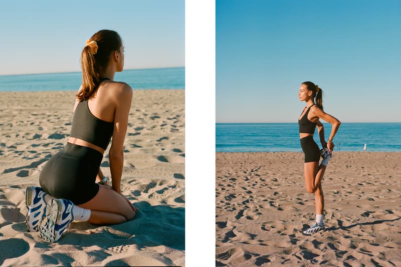 Bandier Campaign Emily Oberg Bra Shorts Black Nike Sneakers White