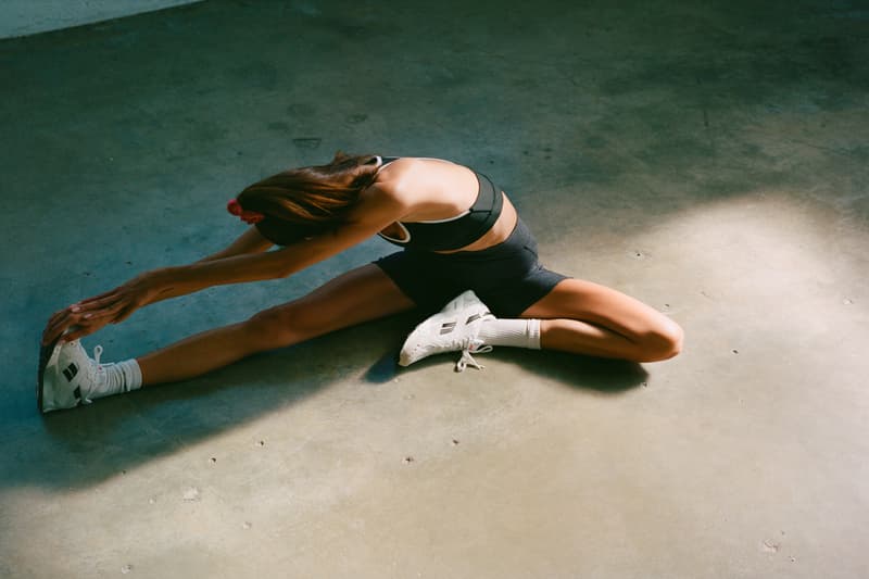 Bandier Campaign Emily Oberg Bra Shorts Black Nike Sneakers White