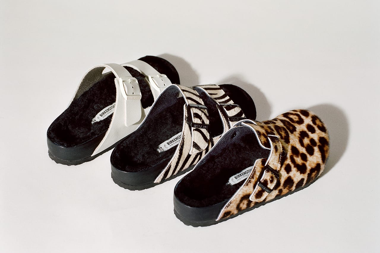 leopard print birkenstock sandals