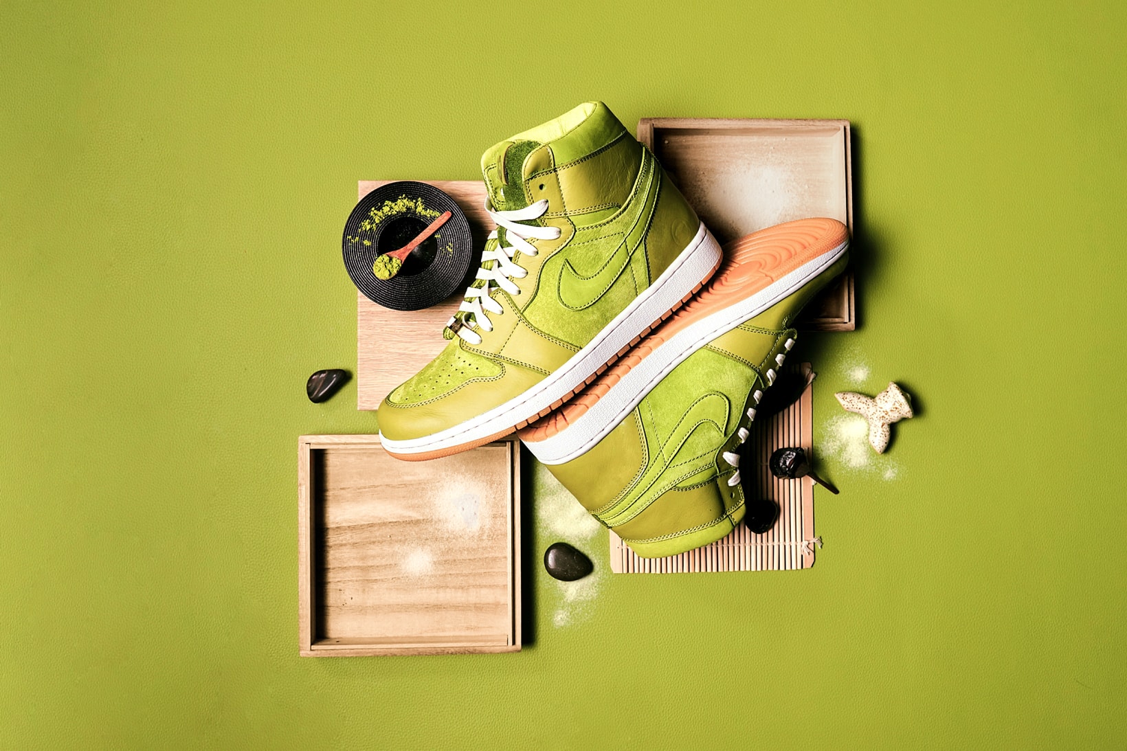 Air Jordan 1 Matcha Green Tea Custom
