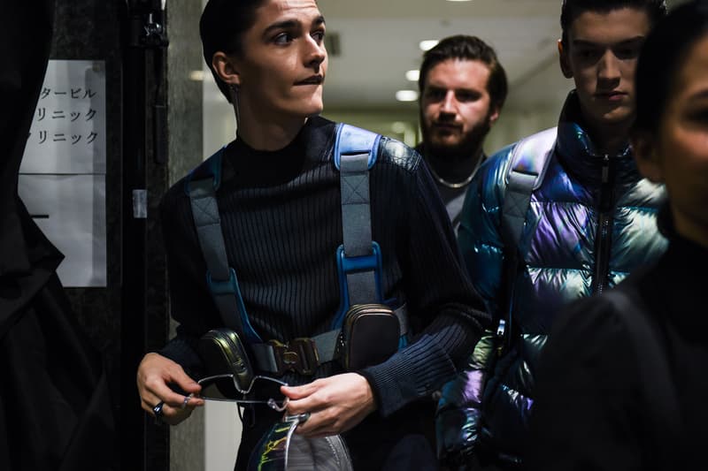 dior men's homme prefall 2019 show collection tokyo backstage behind the scenes yoon ahn ambush matthew williams alyx kim jones hajime sorayama