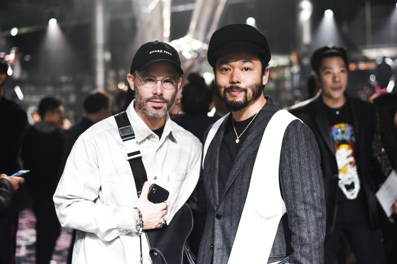 front row dior homme men's pre-fall 2019 yoon ahn matthew williams alyx bella hadid david beckham takashi murakami sorayama