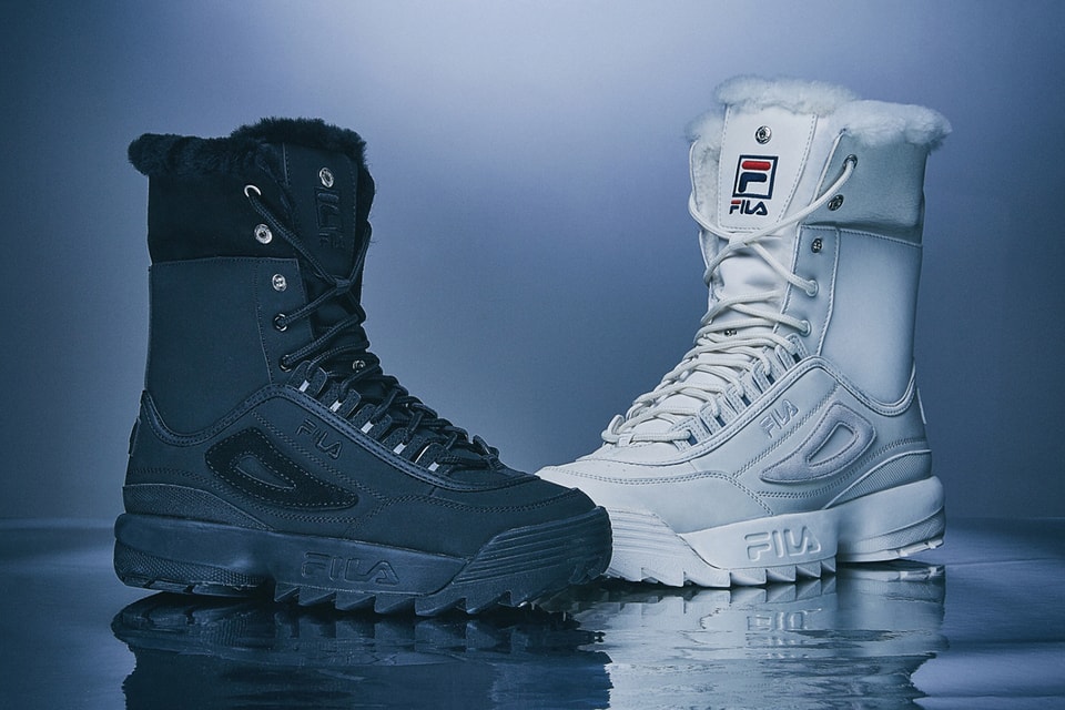 æggelederne protektor beruset FILA Disruptor 2 Sneaker Boots Black & Beige White | Hypebae