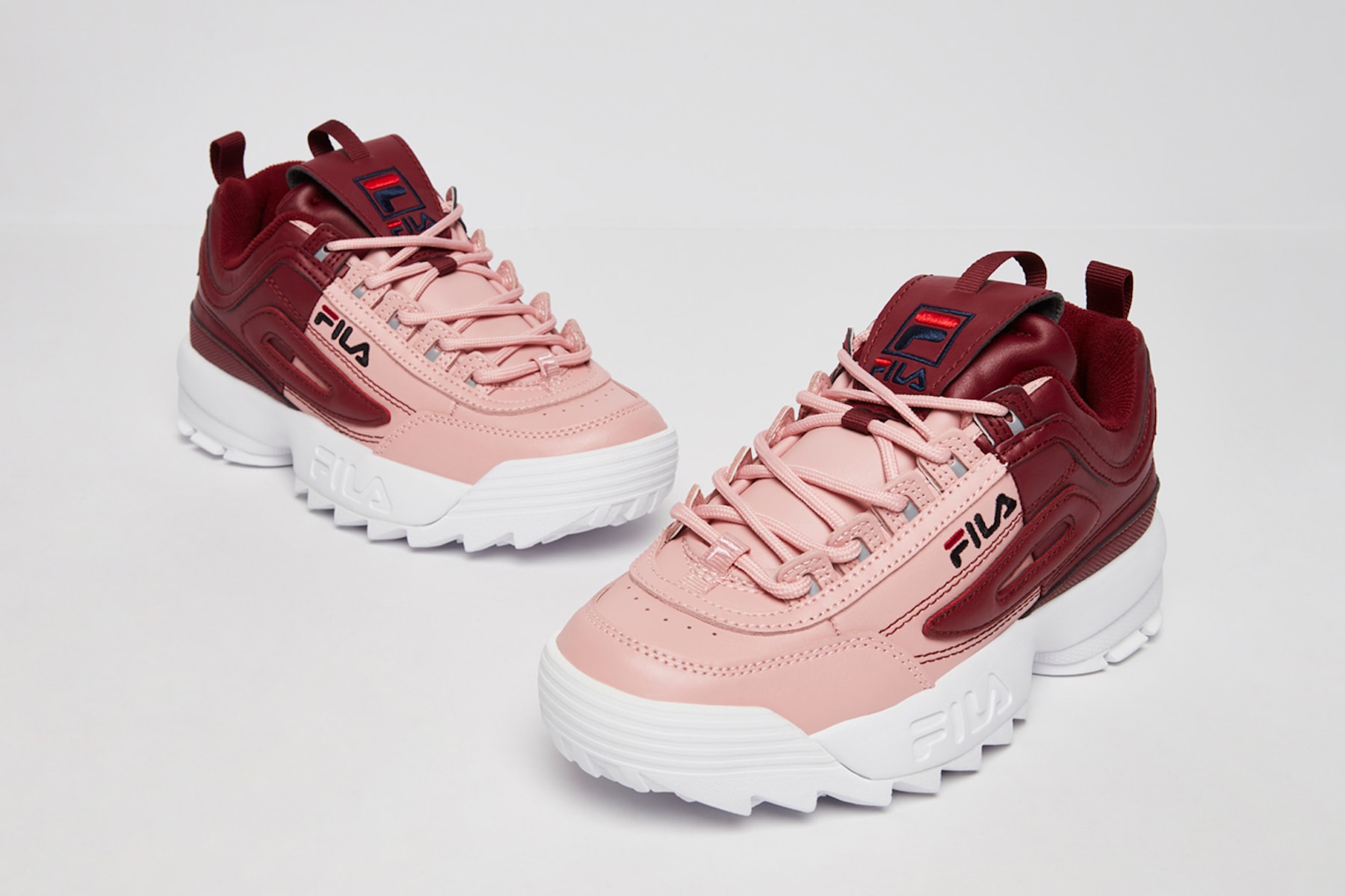 FILA Disruptor 2 Split Red/Pink Black/Grey Sneaker Release Where to Buy
