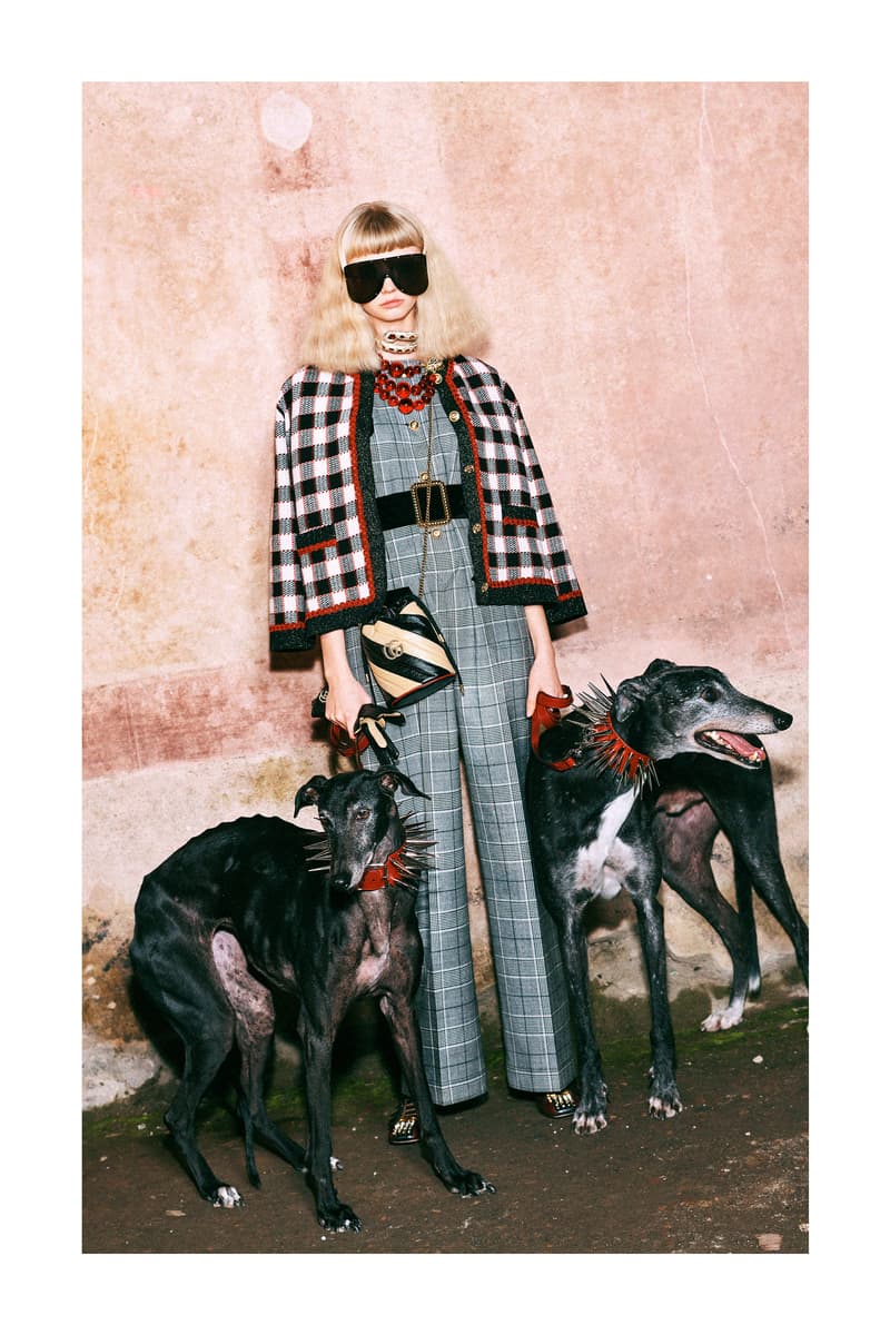 Gucci Pre-Fall 2019 Collection Lookbook Suit Blue Jacket Red Black