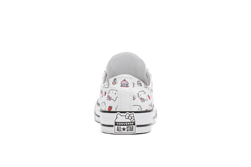 Converse x Hello Kitty Collaboration One Star Chuck Taylor Sneaker Shoe Print Graphic Cute