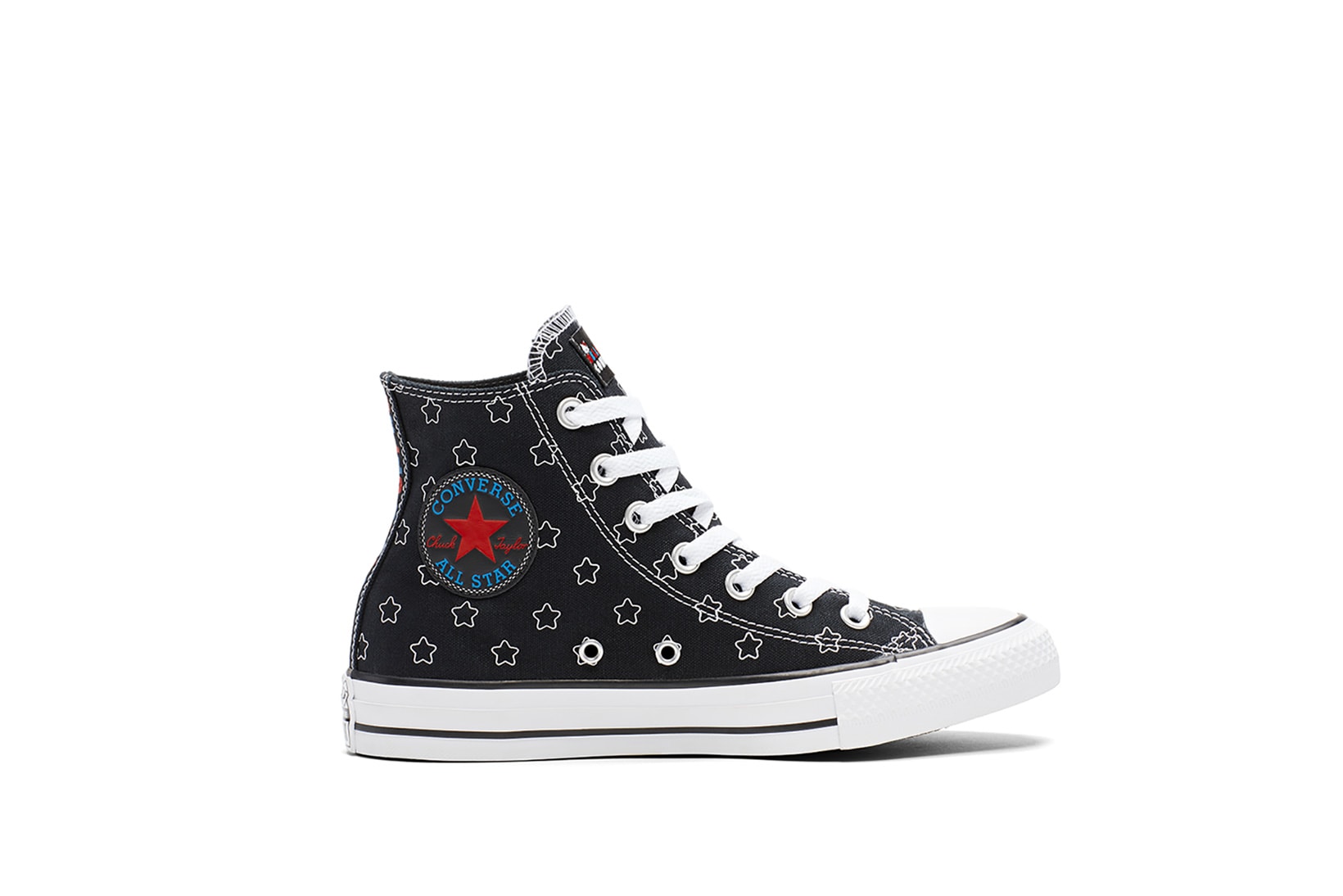 Converse x Hello Kitty Collaboration One Star Chuck Taylor Sneaker Shoe Print Graphic Cute