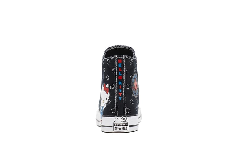 Converse x Hello Kitty Collaboration One Star Chuck Taylor Sneaker Shoe Print Graphic Cute