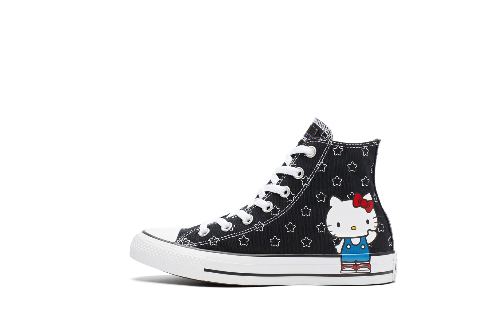 Converse x Hello Kitty Collaboration One Star Chuck Taylor Sneaker Shoe Print Graphic Cute