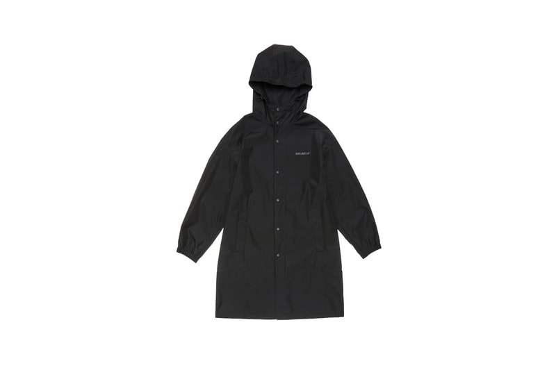 Parley x Helmut Lang Hooded Raincoat Black