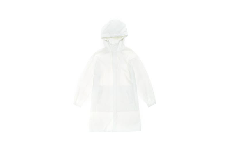 Parley x Helmut Lang Hooded Raincoat White