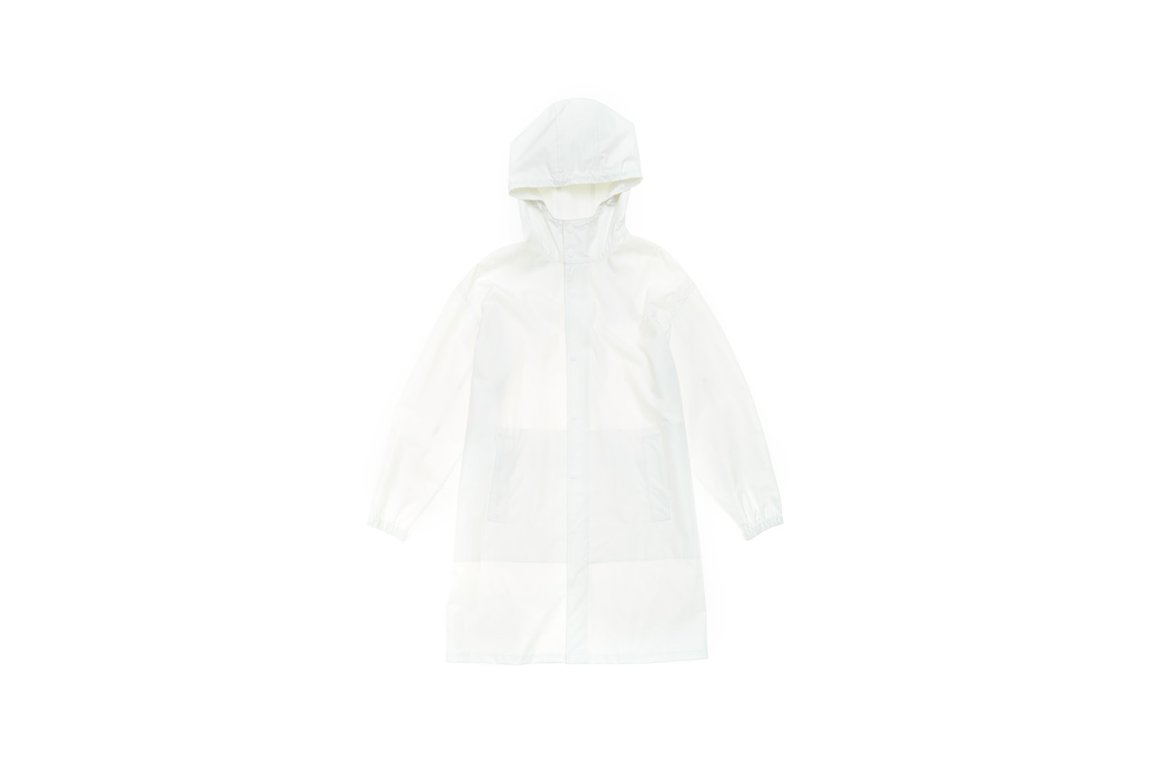 Parley x Helmut Lang Hooded Raincoat White