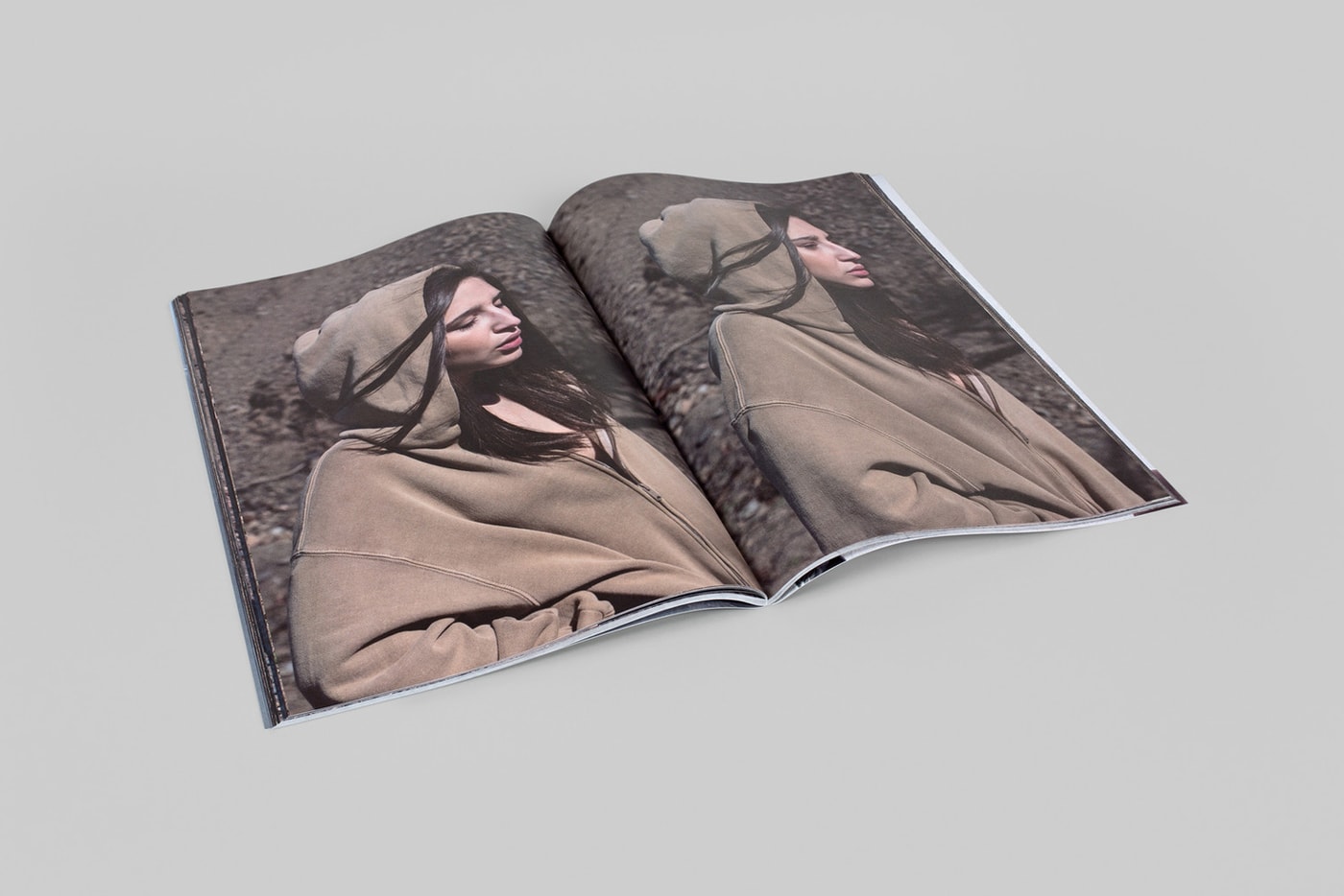 Kanye West YEEZY Season 6 Zine Hoodies Tan