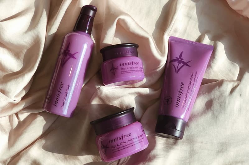 korean beauty innisfree jeju orchid skincare review eye cream lotion sleeping mask serum