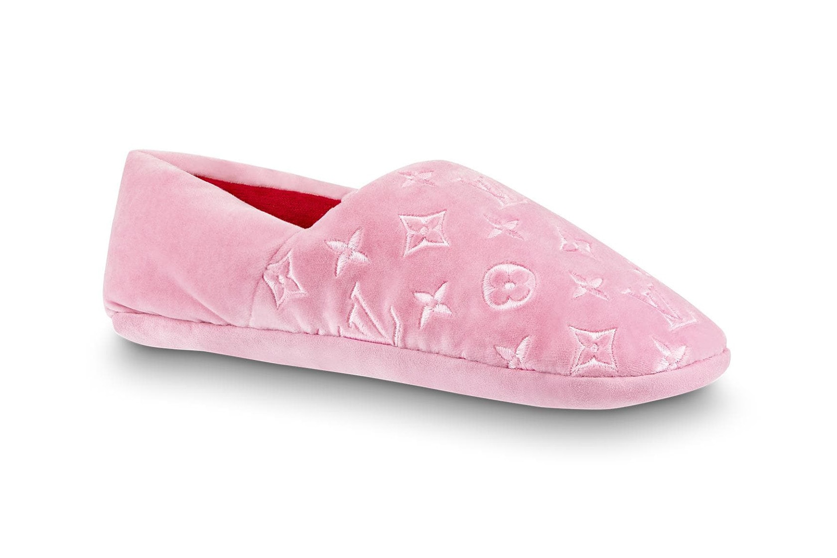 white lv slippers