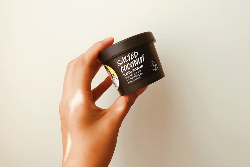 lush cosmetics hand scrub dry skin skincare salt coconut