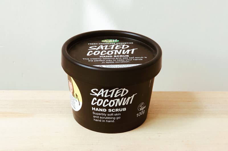 lush cosmetics hand scrub dry skin skincare salt coconut
