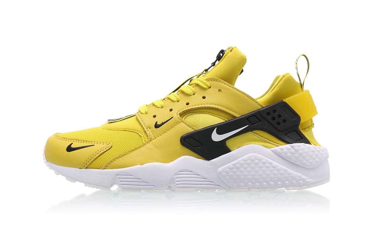 Nike Air Huarache Run Premium Zip Bright CItron Yellow