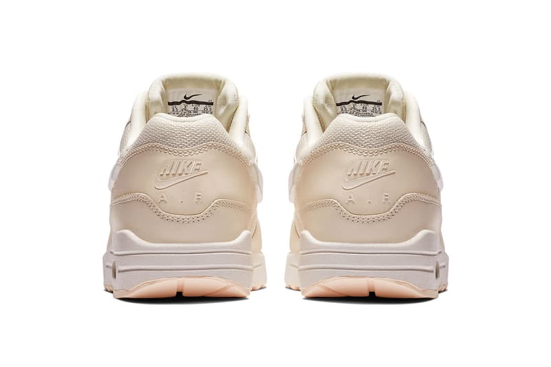 nike air max 1 giant jewel details swoosh logo tongue tag black pink cream tan glitter