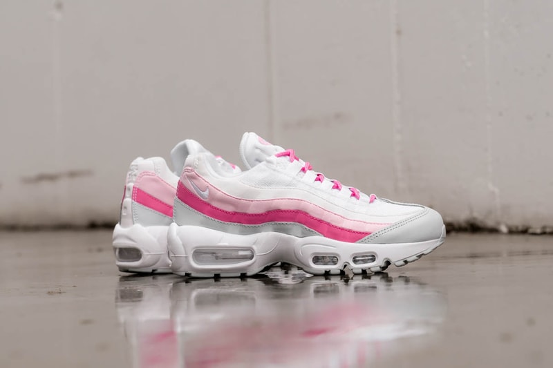 Nike's Air Max 95 & Air Max 1 in "Psychic Pink" Sneaker Release White Retro 