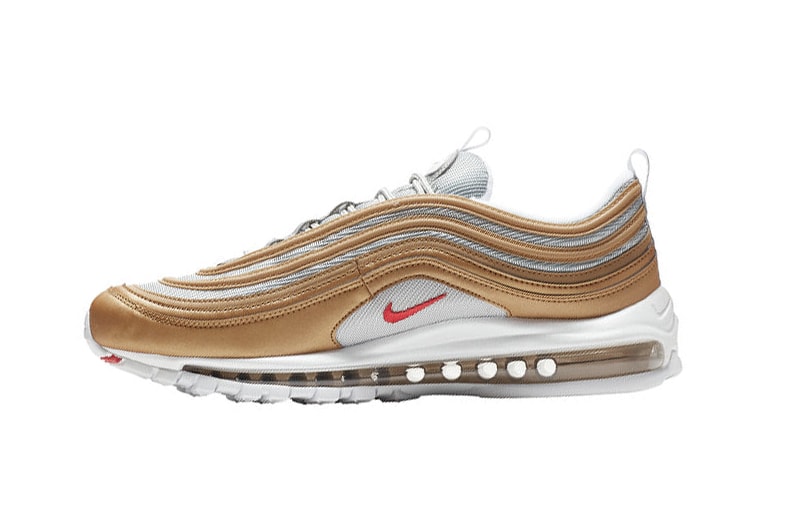 Nike Air Max 97 Golden/White/Red Sneaker 