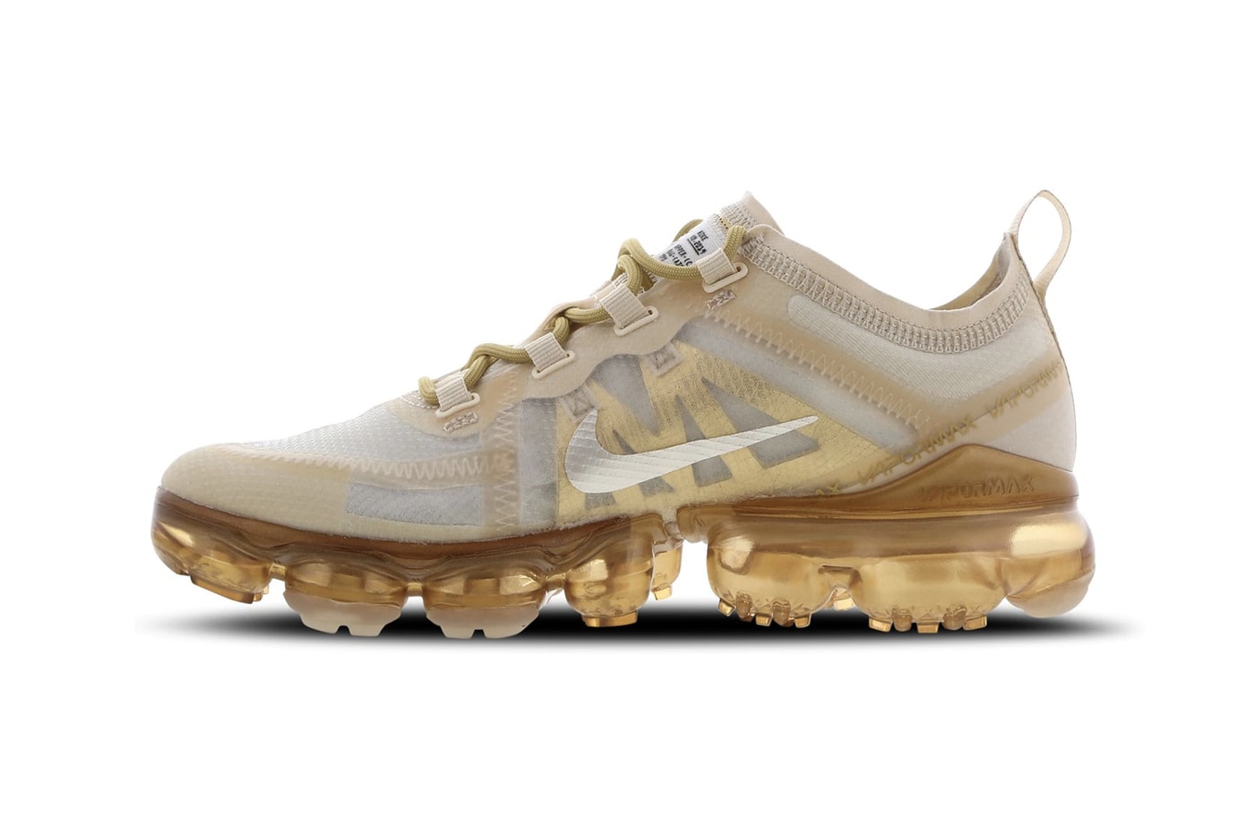 Nike Air VaporMax Metallic Gold Trainers Sneakers