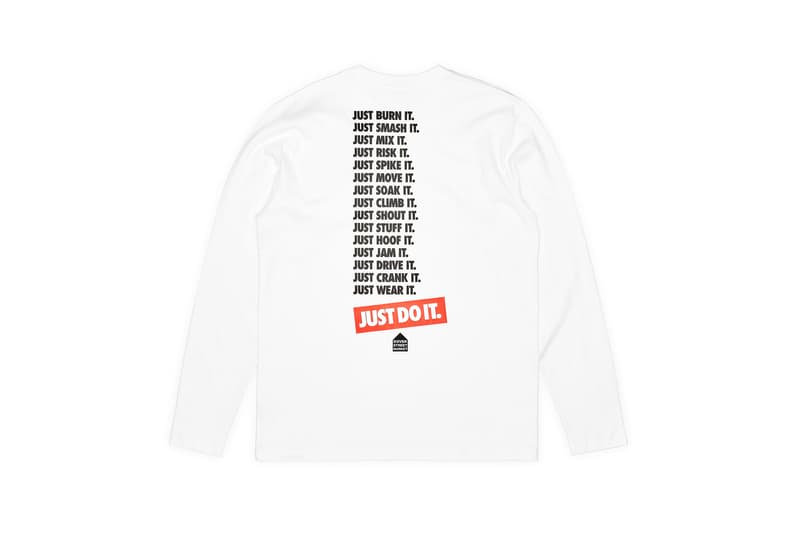 Nike x Dover Street Market Just Do It Long Sleeve T-shirt White