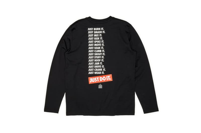 Nike x Dover Street Market Just Do It Long Sleeve T-shirt Black