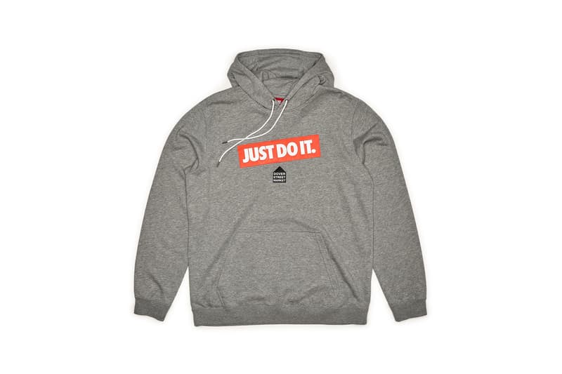 Nike x Dover Street Market Just Do It Hoodie Grey